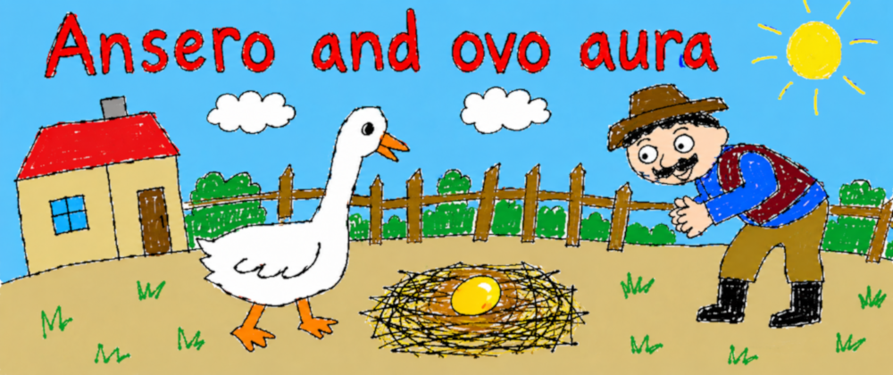 Cover image for Ansero and Ovo aura (ガチョウと黄金の卵)
